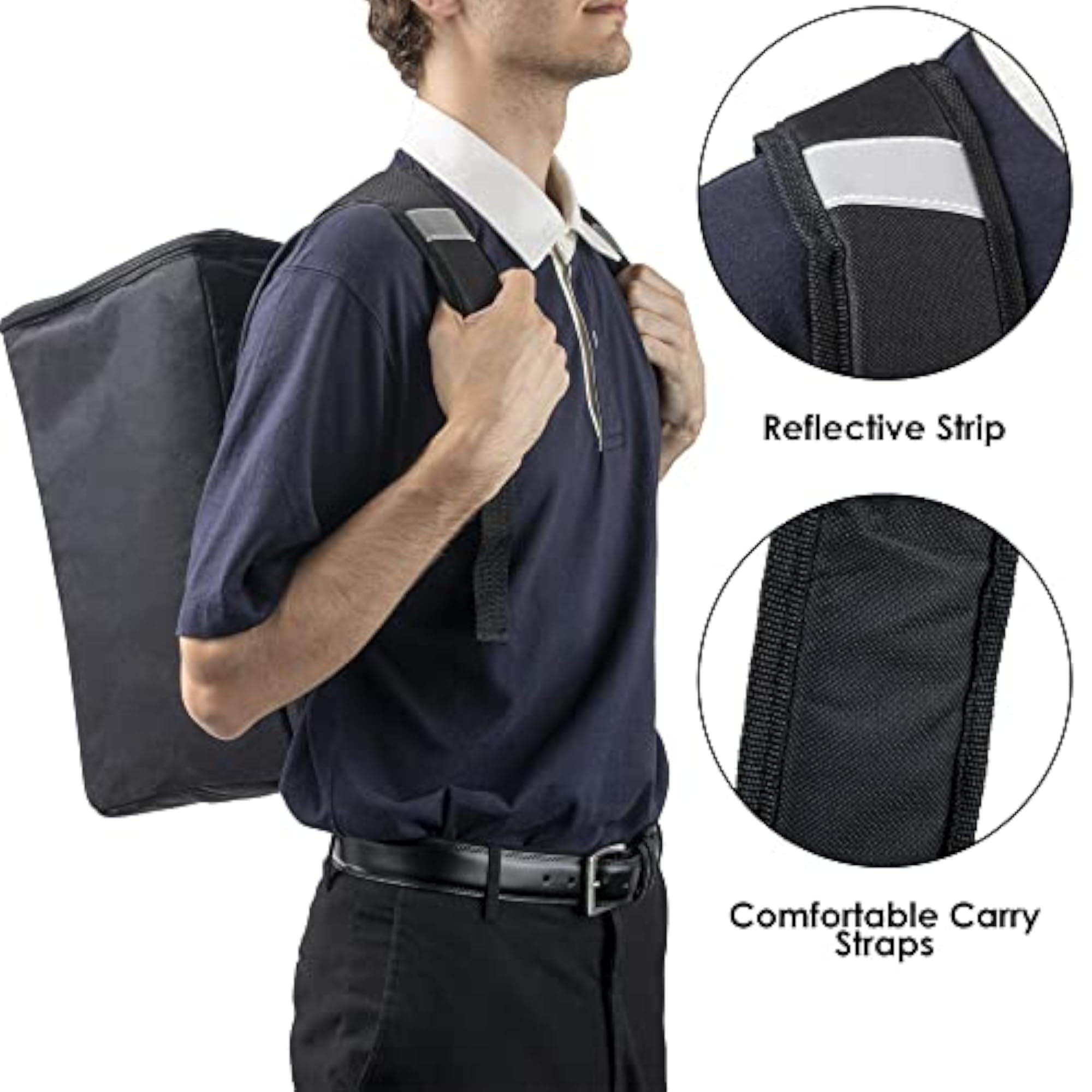 Insulated Food Delivery Backpack with Cup Holders